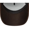 brazowa-czapka-z-zakrzywionym-daszkiem-snapback-9forty-e-frame-patch-cord-marki-new-era