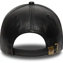 czarna-regulowana-czapka-z-daszkiem-9forty-e-frame-img-leather-new-york-yankees-mlb-new-era
