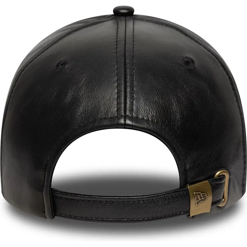 kepure-islenkta-juoda-reguliuojamas-9forty-e-frame-img-leather-new-york-yankees-mlb-new-era