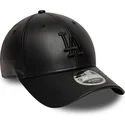 czarna-czapka-z-zakrzywionym-daszkiem-snapback-z-czarnym-logo-9forty-m-crown-pu-los-angeles-dodgers-mlb-new-era