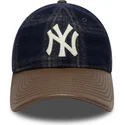 cap-islenkta-multicolor-adjustable-strap-9twenty-img-loden-leather-new-york-yankees-mlb-new-era