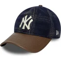 cap-islenkta-multicolor-adjustable-strap-9twenty-img-loden-leather-new-york-yankees-mlb-new-era