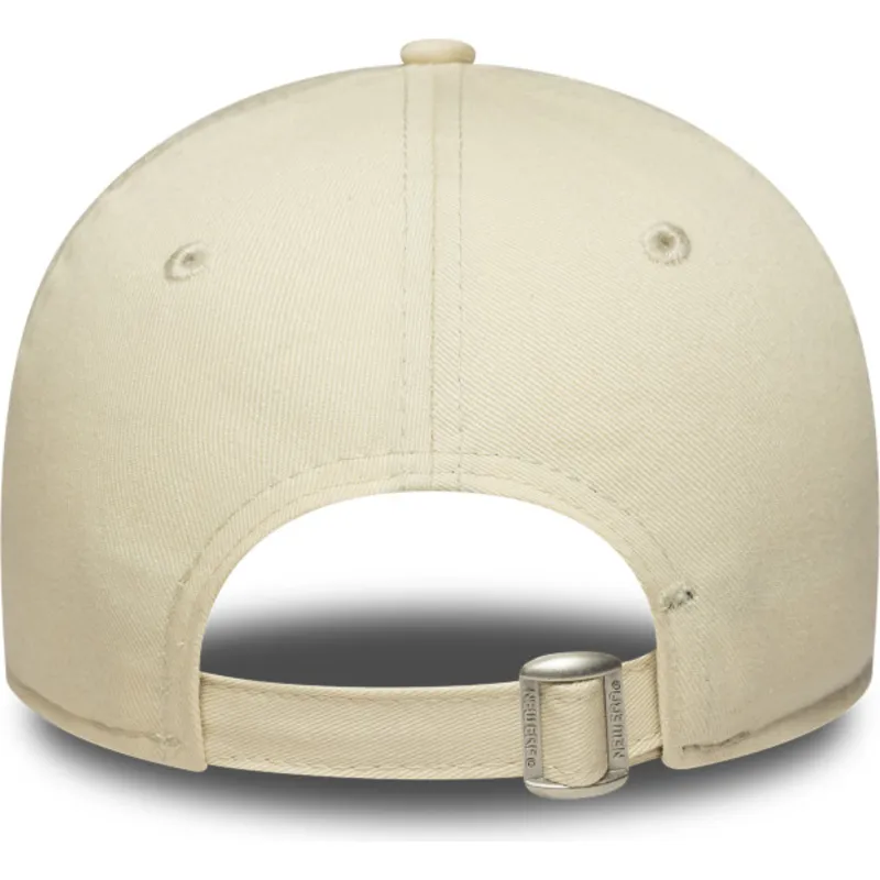 bezowa-regulowana-czapka-z-zakrzywionym-daszkiem-dla-kobiet-z-rozowym-logo-9forty-league-essential-new-york-yankees-mlb-new-era