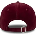 regulowana-bordowa-czapka-z-daszkiem-dla-kobiet-9forty-velour-los-angeles-dodgers-mlb-od-new-era