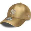 kepure-islenkta-auksine-reguliuojamas-dorada-9forty-metallic-new-york-yankees-mlb-new-era