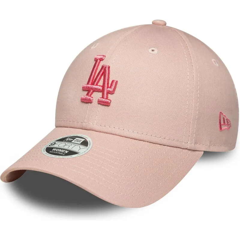 kepure-islenkta-rozine-reguliuojamas-9forty-league-essential-los-angeles-dodgers-mlb-new-era