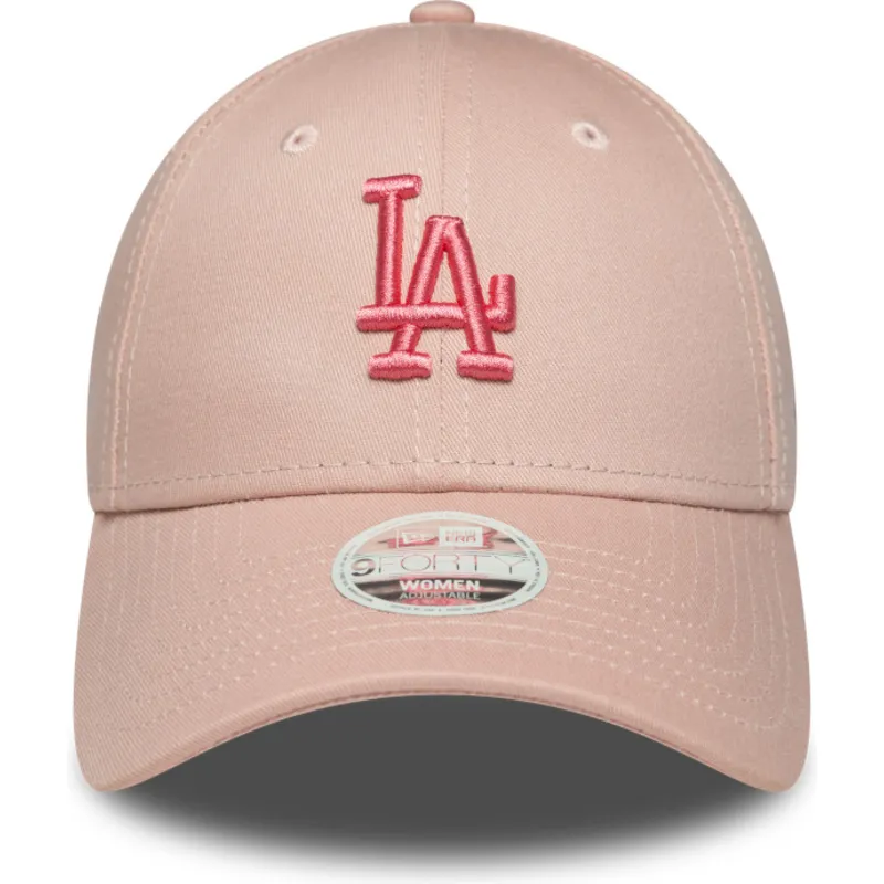 kepure-islenkta-rozine-reguliuojamas-9forty-league-essential-los-angeles-dodgers-mlb-new-era