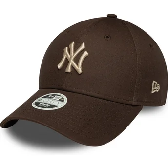 Cap išlenkta brown adjustable strap 9FORTY League Essential New York Yankees MLB New Era