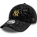 kepure-islenkta-juoda-reguliuojamas-9forty-leo-velour-metallic-new-york-yankees-mlb-new-era