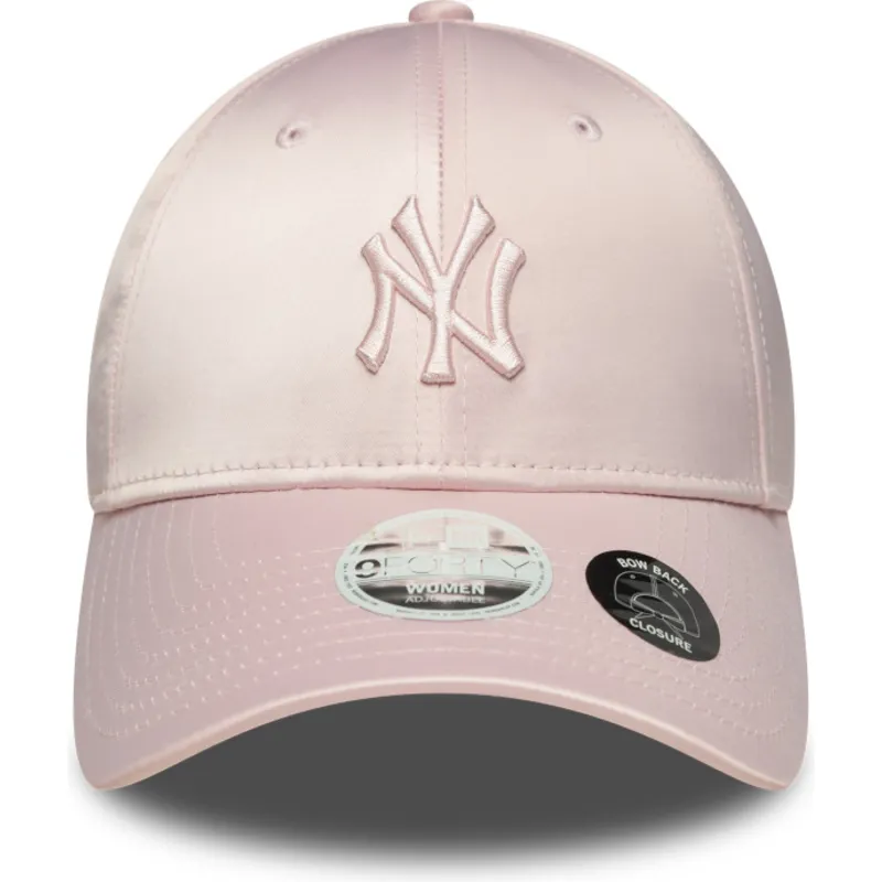 kepure-islenkta-rozine-reguliuojamas-9forty-satin-bow-back-new-york-yankees-mlb-new-era