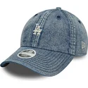 regulowana-niebieska-czapka-z-daszkiem-dla-kobiet-9twenty-denim-los-angeles-dodgers-mlb-od-new-era