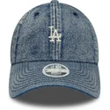 regulowana-niebieska-czapka-z-daszkiem-dla-kobiet-9twenty-denim-los-angeles-dodgers-mlb-od-new-era