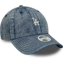 niebieska-regulowana-czapka-z-zakrzywionym-daszkiem-dla-kobiet-9twenty-denim-los-angeles-dodgers-mlb-new-era