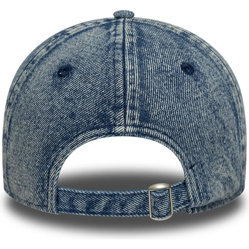 kepure-islenkta-melyna-reguliuojamas-9twenty-denim-los-angeles-dodgers-mlb-new-era