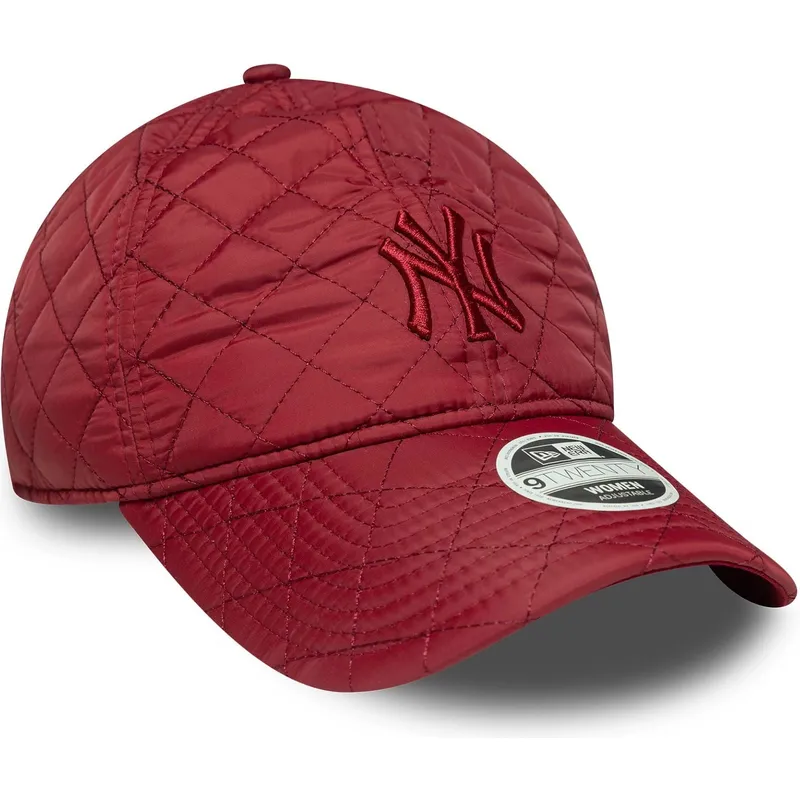 kepure-islenkta-raudona-reguliuojamas-9twenty-padded-new-york-yankees-mlb-new-era