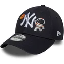 kepure-islenkta-tamsiai-melyna-reguliuojamas-vaikams-9forty-space-icon-new-york-yankees-mlb-new-era