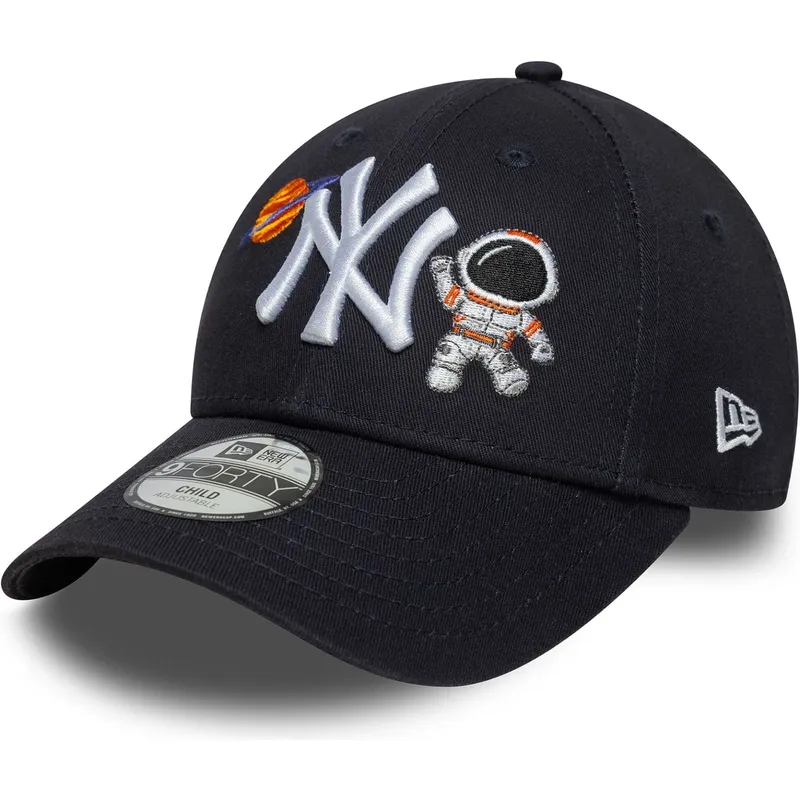 kepure-islenkta-tamsiai-melyna-reguliuojamas-vaikams-9forty-space-icon-new-york-yankees-mlb-new-era