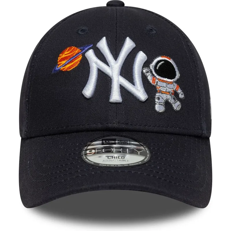 kepure-islenkta-tamsiai-melyna-reguliuojamas-vaikams-9forty-space-icon-new-york-yankees-mlb-new-era