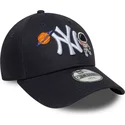 kepure-islenkta-tamsiai-melyna-reguliuojamas-vaikams-9forty-space-icon-new-york-yankees-mlb-new-era