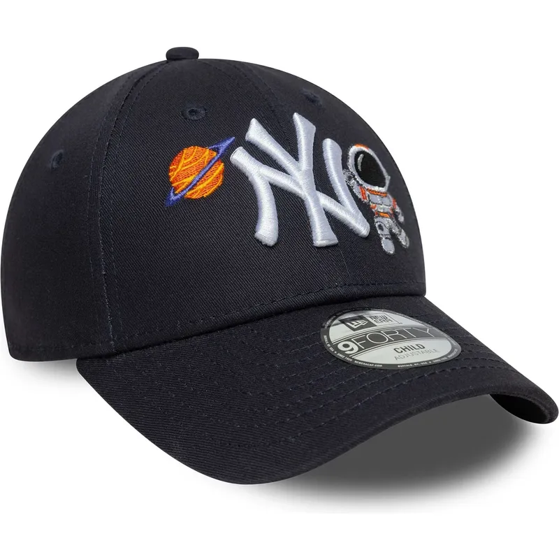 kepure-islenkta-tamsiai-melyna-reguliuojamas-vaikams-9forty-space-icon-new-york-yankees-mlb-new-era
