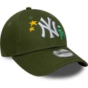 zielona-zakrzywiona-czapka-dziecieca-9forty-space-icon-new-york-yankees-mlb-new-era-z-regulacja