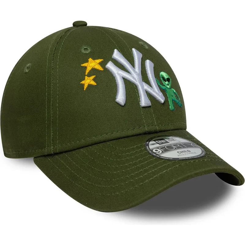 kepure-islenkta-zalia-reguliuojamas-vaikams-9forty-space-icon-new-york-yankees-mlb-new-era