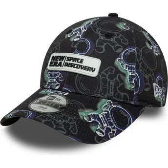 Cap išlenkta black adjustable strap vaikams 9FORTY New Era