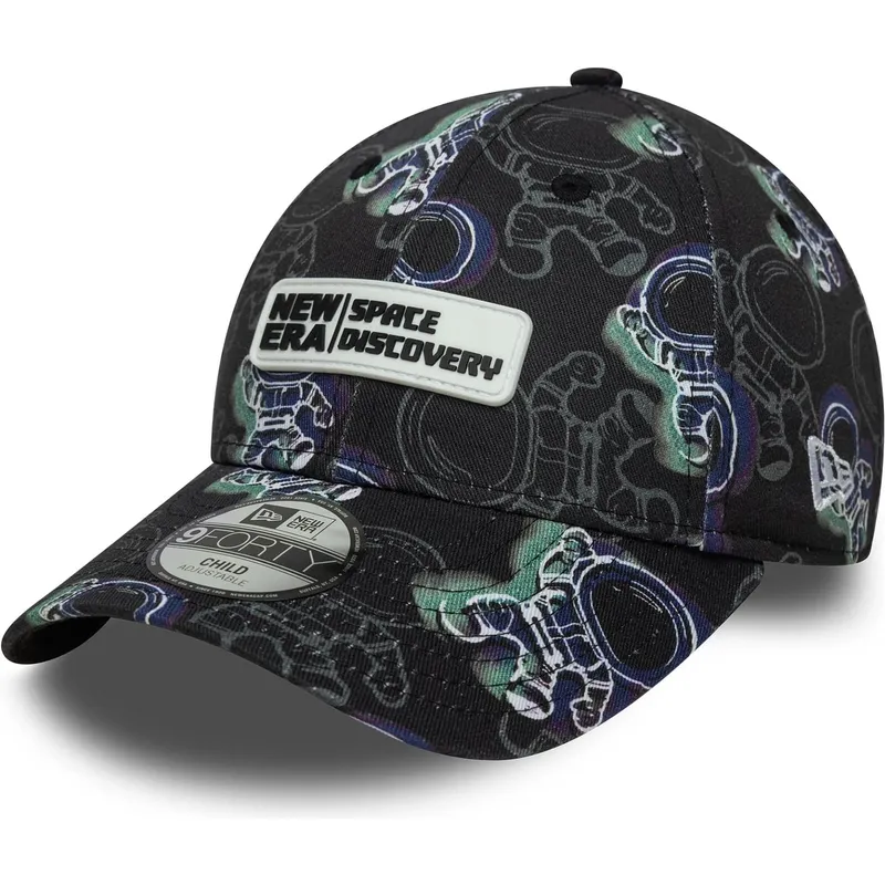 cap-islenkta-black-adjustable-strap-vaikams-9forty-new-era