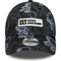 cap-islenkta-black-adjustable-strap-vaikams-9forty-new-era