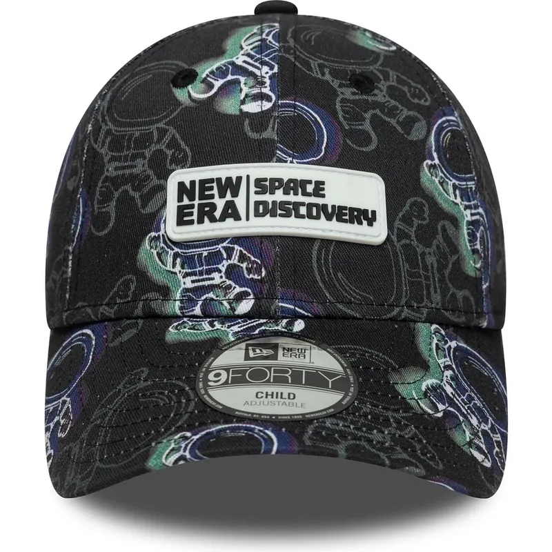 cap-islenkta-black-adjustable-strap-vaikams-9forty-new-era