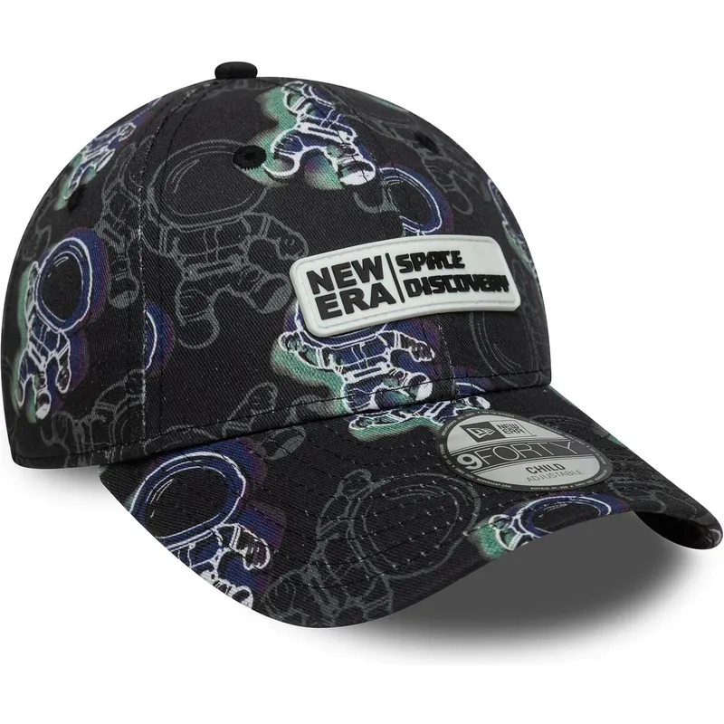 cap-islenkta-black-adjustable-strap-vaikams-9forty-new-era