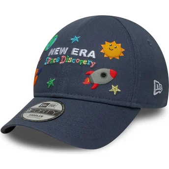 Regulowana niebieska czapka z zakrzywionym daszkiem dla dzieci 9FORTY Space Icon marki New Era