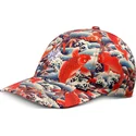 djinns-curved-brim-koi-watching-club-multicolor-adjustable-cap