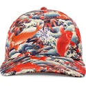 djinns-curved-brim-koi-watching-club-multicolor-adjustable-cap
