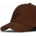 regulowana-brazowa-czapka-z-zakrzywionym-daszkiem-z-brazowym-logo-baseball-peach-obl061-od-oblack