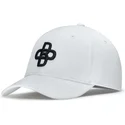 kepure-islenkta-balta-reguliuojama-juostele-baseball-peach-obl042-oblack