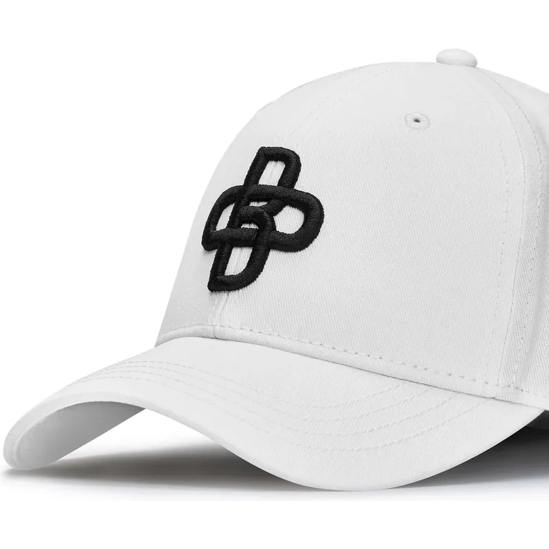 kepure-islenkta-balta-reguliuojama-juostele-baseball-peach-obl042-oblack