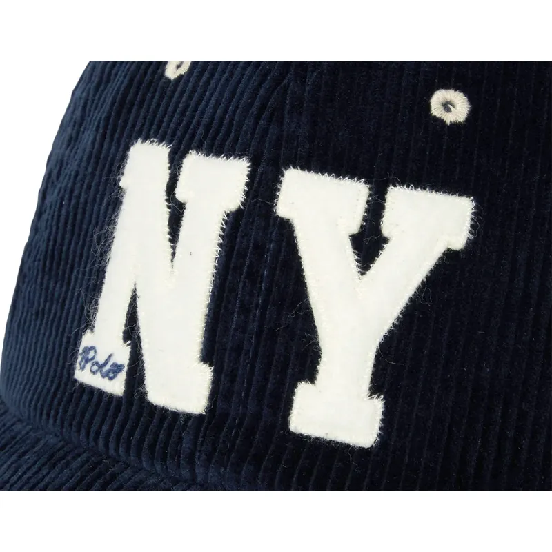 kepure-islenkta-tamsiai-melyna-reguliuojamas-ny-patch-authentic-corduroy-polo-ralph-lauren