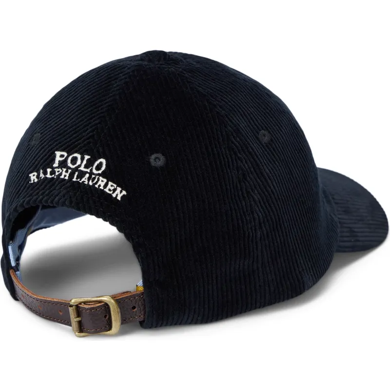 kepure-islenkta-juoda-reguliuojamas-classic-sport-corduroy-polo-ralph-lauren