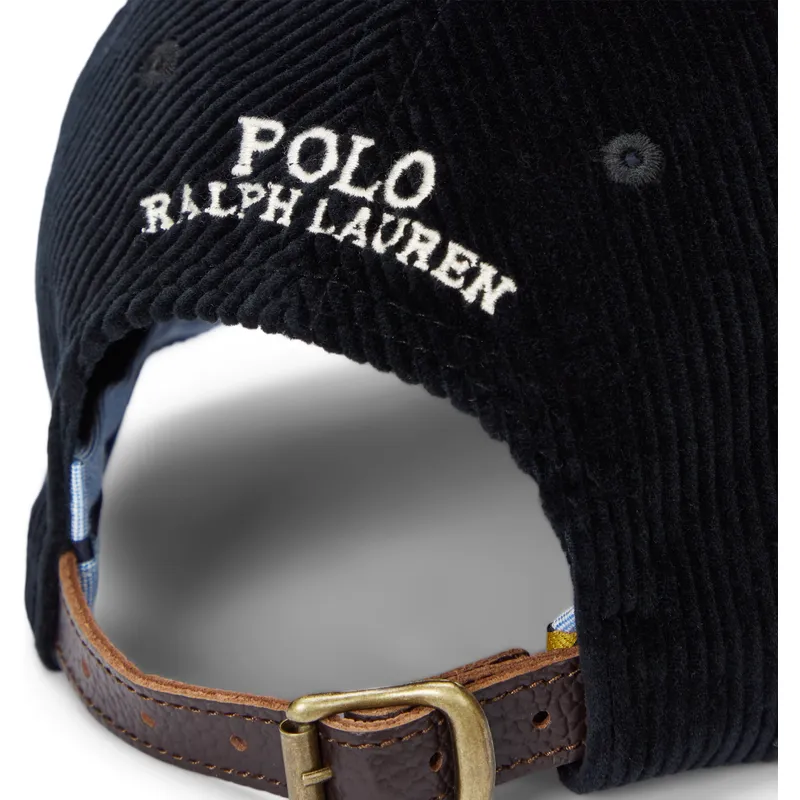 kepure-islenkta-juoda-reguliuojamas-classic-sport-corduroy-polo-ralph-lauren