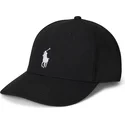 polo-ralph-lauren-curved-brim-twill-high-crown-black-snapback-cap