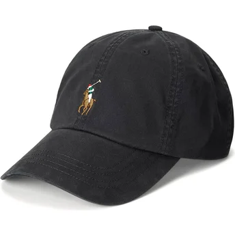 Kepurė išlenkta juoda reguliuojamas Classic Sport Stretch Cotton Twill Polo Ralph Lauren