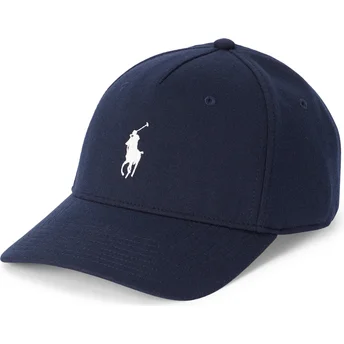 Czapka z daszkiem granatowa snapback Modern Double Knit Jacquard od Polo Ralph Lauren