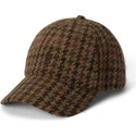 kepure-islenkta-ruda-reguliuojamas-checked-wool-tweed-polo-ralph-lauren