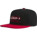 gorra-plana-negra-y-roja-snapback-graffiti-logo-de-and1