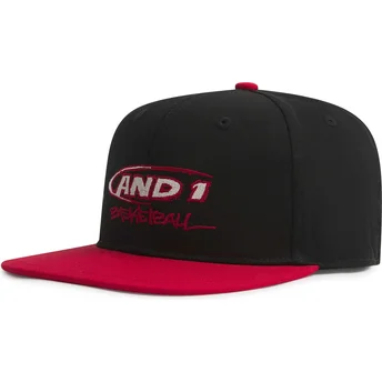 Cap plokščia black snapback AND1