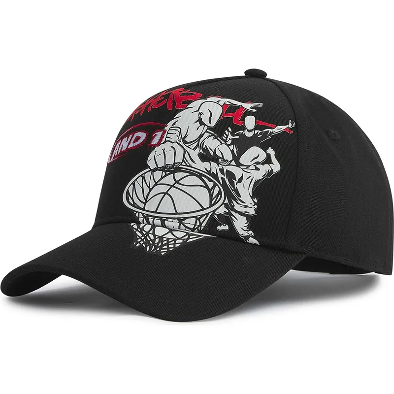 kepure-islenkta-juoda-snapback-dunk-graffiti-and1