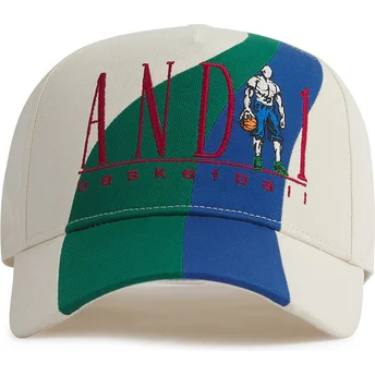 Kepurė išlenkta smėlio snapback Retro Colour Block AND1