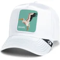 cap-islenkta-white-snapback-goorin-bros-pelican-bird-escape-not-into-yoga-great-escape-the-farm-white-hat-the-farm-de-goorin-bro