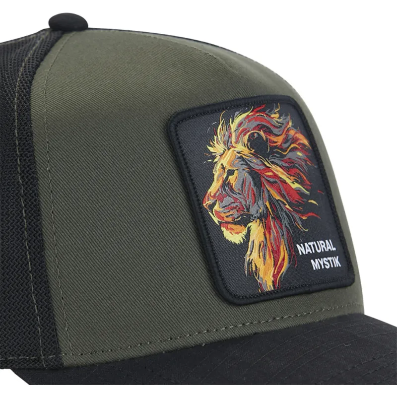 kepure-islenkta-vilkikas-juoda-snapback-leon-natural-mystik-mys-beasts-liutas-zverys-capslab